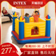 INTEX蹦床带护网儿童跳跳床家用折叠充气乐园城堡室内弹跳床玩具