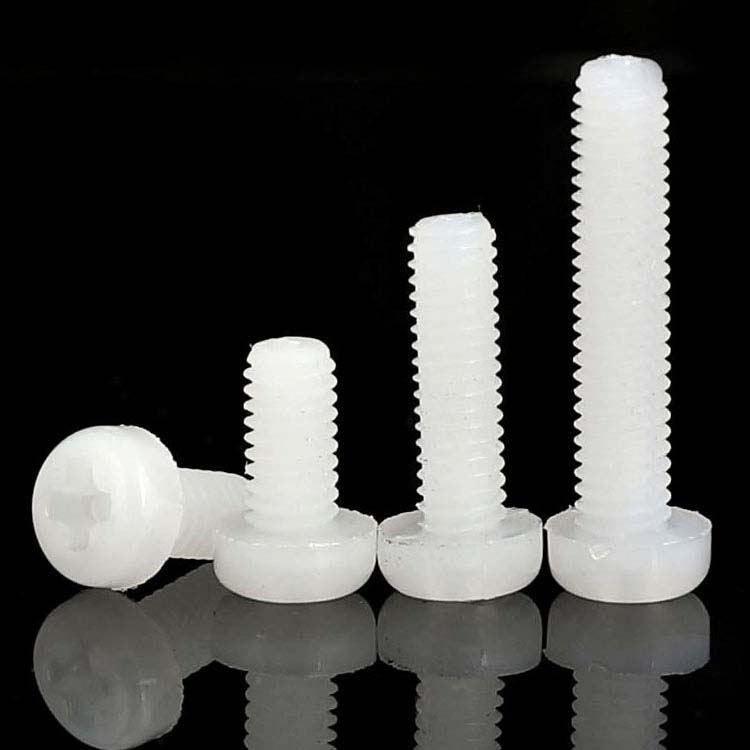 塑料尼龙圆头十字螺丝塑胶盘头尼龙螺钉螺栓M2M2.5M3M4M5M6M8mm