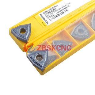 肯纳数控桃型车刀片WNMG080404/08MS KC5010 高硬淬火件调制料