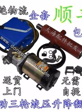 改装电动三轮车自卸翻斗48v60v电动机油泵液压环卫垃圾车改装