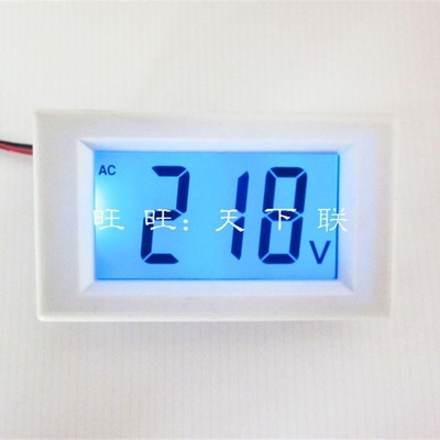 LCD液晶背光数显电压表 交流工频220v380v检测仪数字电压表面板表