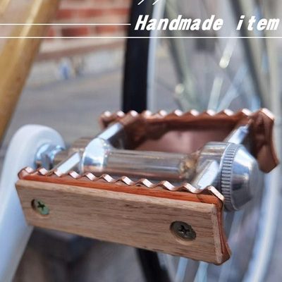 复古老自行车木片脚踏板城市通勤车死飞小轮跑脚蹬轻便单车踩踏板