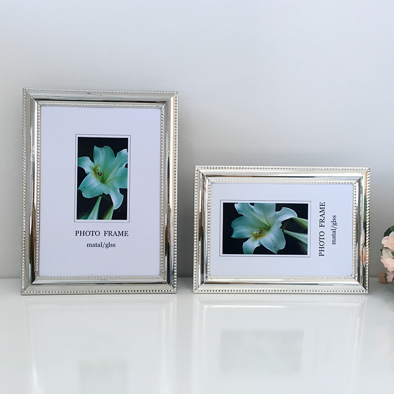 欧式现代高端金属相框摆台相框6寸7寸8寸10寸P12定制画框加洗照片