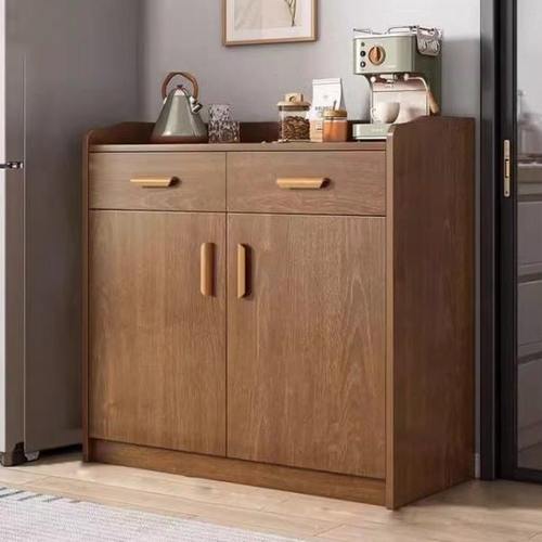 客厅餐边柜子茶水柜家用置物实木色备餐靠墙储物柜厨房橱柜收纳柜