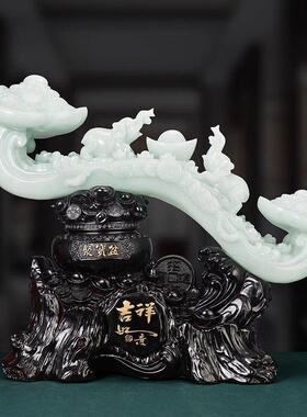 源盛集珍家居电视柜玉如意摆件博古架工艺品搬家新房装饰乔迁礼品