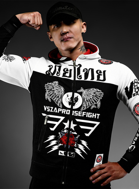 VSZAP美式玫瑰运动休闲健身房训练卫衣痞帅男装外套跑步秋冬长袖