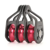 甄选欣达华系三滑轮吊装 吊钩滑轮组省力吊运溜索滑索登山重物运输