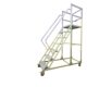 甄选仓库超市库房登车可拆卸理货货架梯子超静音轮可移动平台登梯