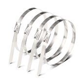 甄选304不锈钢扎带12 金属扎带电缆桥架线盒船厂专用工 1000自锁式