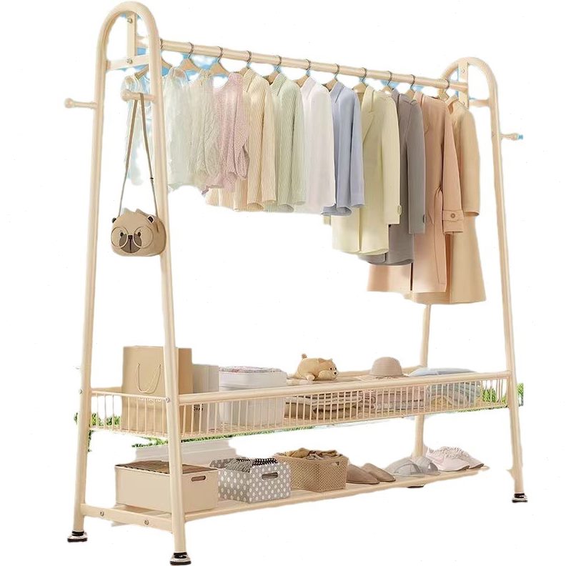 甄选爆款晾衣架加粗款落地家用晒衣架阳台卧室挂衣架子室内杆衣帽