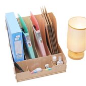 甄选文件收纳架桌面多层资料架桌上分类公桌公室置物架文件收纳盒