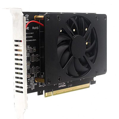 甄选PCIEX16 NVME M.2 MKEY SSD RAID阵列扩展转接卡主板PCIE拆分