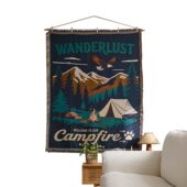 甄选美式 饰背 棉纱编织挂毯民宿背景墙挂布沙发柜子盖巾房间墙面装