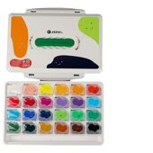 甄选马利果冻水粉颜料国美灰色彩画42色小学生用初学者小盒装 便携