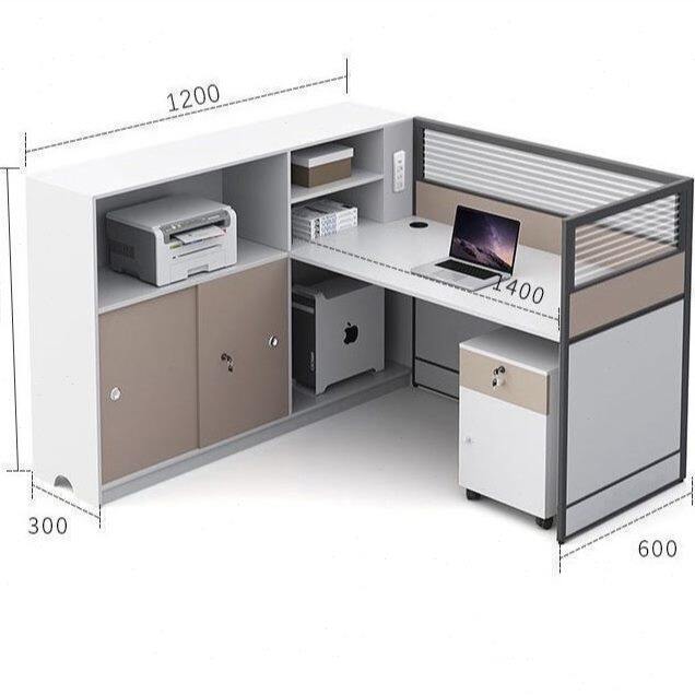 甄选公桌工位屏风桌椅组合职员桌电脑桌靠墙职员卡座简易屏风桌