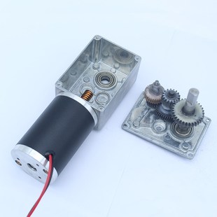 5882 50ZY涡轮蜗杆直流u减速电机大扭矩低速调速马达12V24V正反转