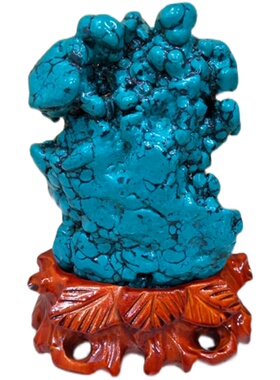 包邮孔雀石原石招财摆件绿松石蓝松矿物晶体标本奇石观赏石头收藏