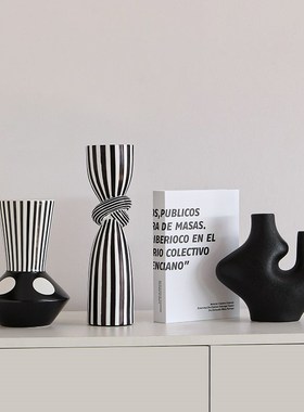 现代简约软装高级感酒柜装饰品摆件高档轻奢客厅小众抽象艺术家居