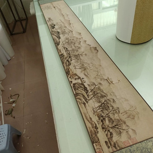 唐寅唐伯虎金昌送别图仿古书法山水人物国画复制真迹微喷临慕装饰