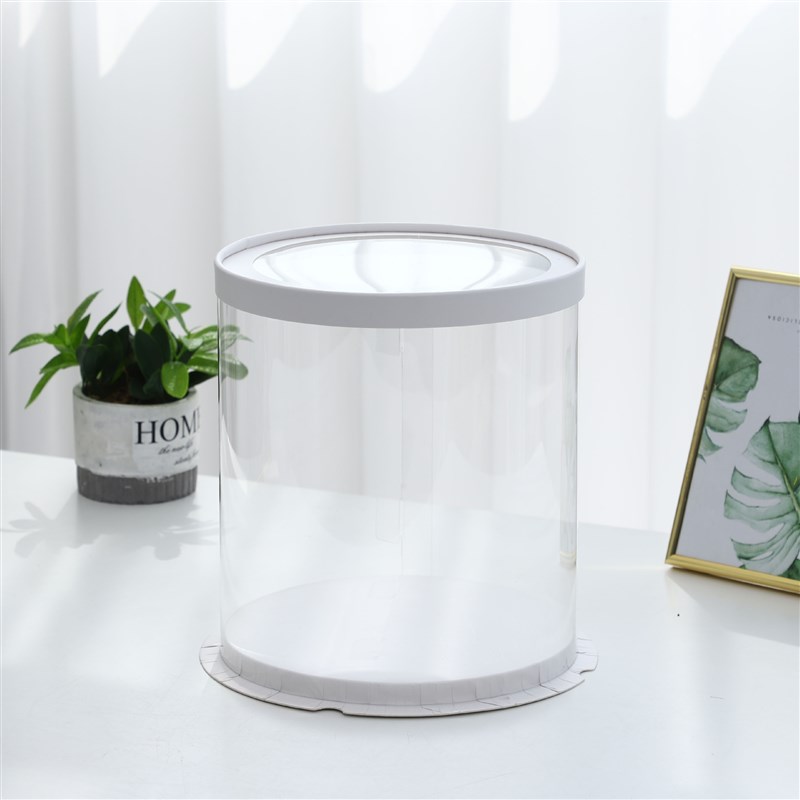 圆形透明蛋糕盒4寸6寸8寸10寸12寸单双层加高蛋糕包装盒