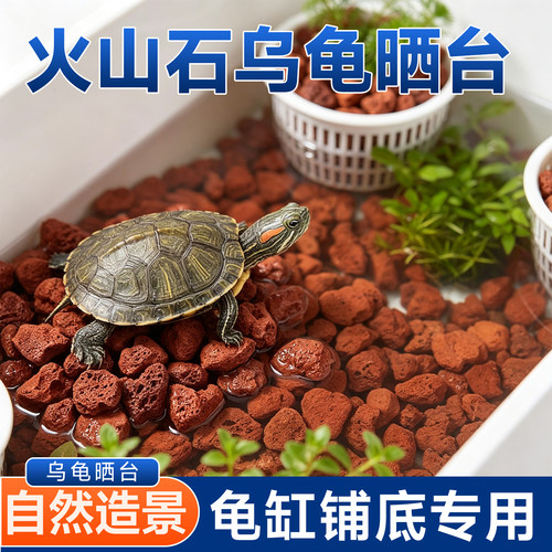 天然火山石龟缸铺底晒台底砂