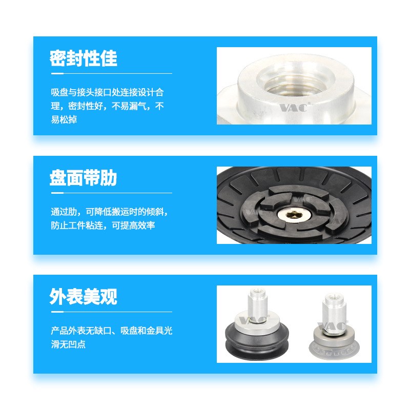 ZP3E-Y63UMN-B8/125/50/63/80//125BM/UMS/B12机械手真空吸盘内牙