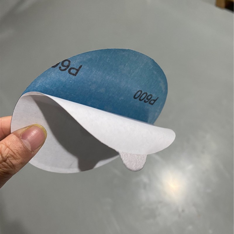 5寸背胶砂纸不干胶打磨片白砂自粘圆盘砂纸