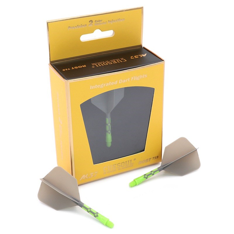 CUESOUL/Q獣ROST T19飞镖尾翼双色镖叶耐用配件飞标一体尾巴标翼