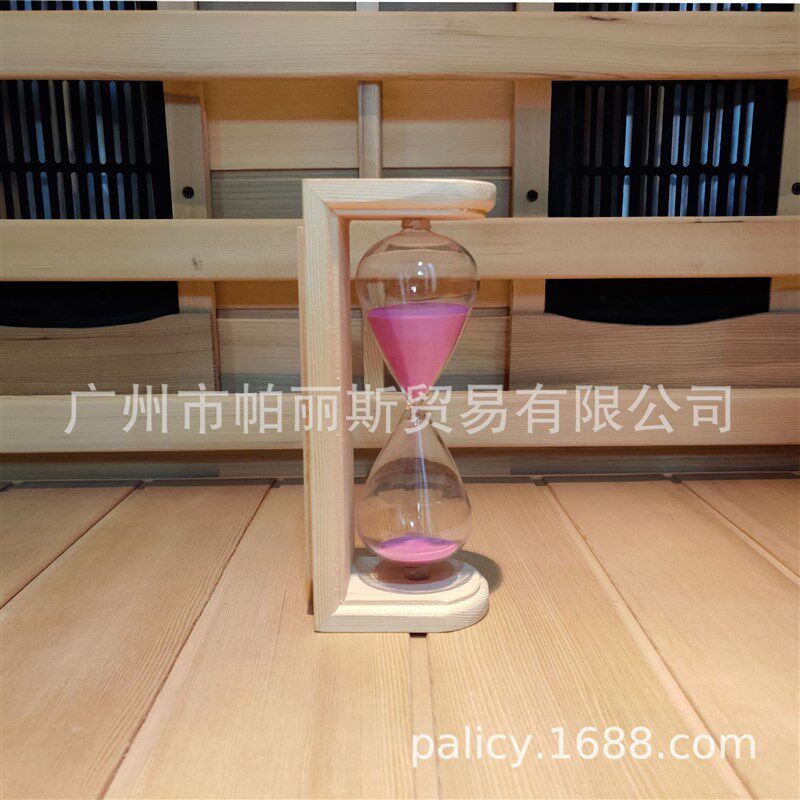 厂家直供 计时器 实木 汗蒸房配件 桑拿房沙漏15分钟耐高温沙漏