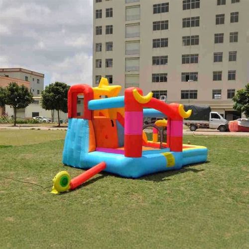 儿童充气城堡室内星星跳床游乐场蹦蹦床户外小型滑滑梯淘气堡