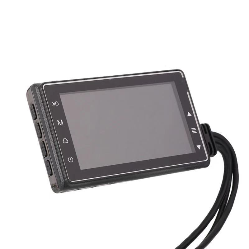 摩托车机车行车记录仪高清720P双镜头防水骑行记录仪