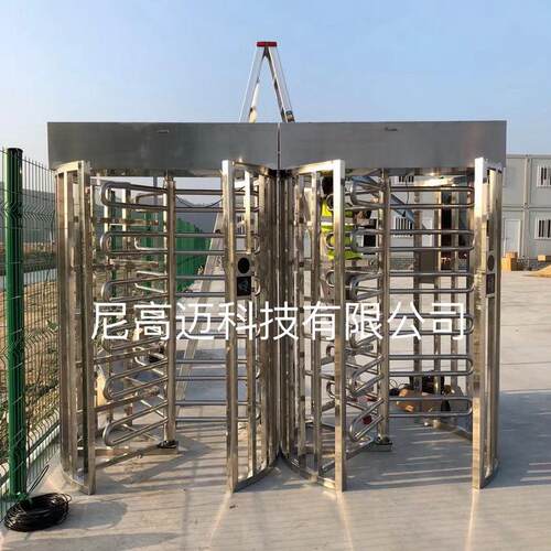 不锈钢导流栅栏旋转人行门 小区成品旋转出入口机 三辊式向通道