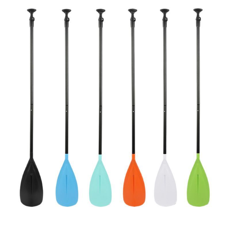 博荣黑色拼接可调节3段式铝合金冲浪板划桨sup桨单边单叶桨船桨