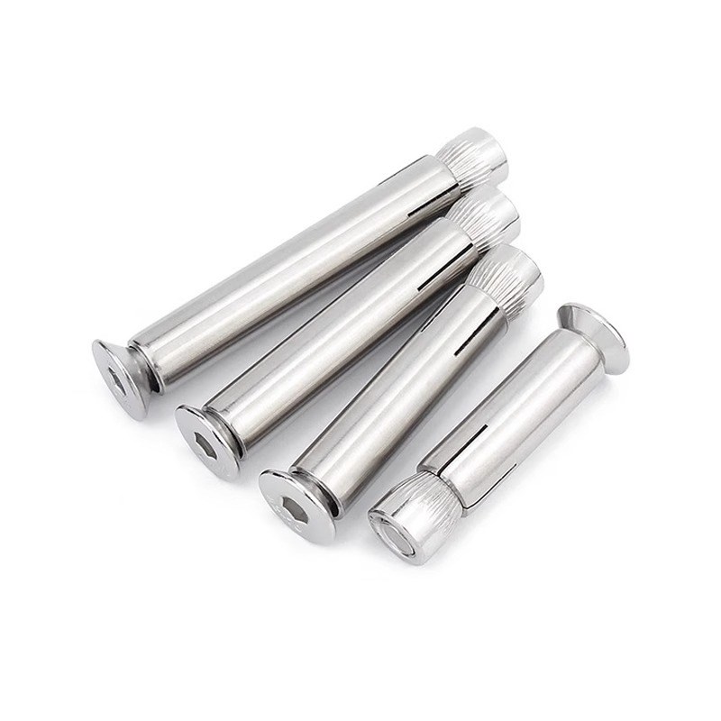 201不锈钢沉h头内六角膨胀螺丝平头内置式膨胀螺栓瓷砖门窗拉爆杆