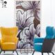 玻璃马赛克拼花玄关画简约欧式 客厅餐厅壁画背景墙瓷砖剪画百合花