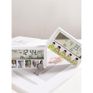 檀健次周边新款桌面学生小闹钟数字多功能个性简约可爱数字小时钟