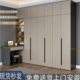 轻奢现代简约家用卧室衣柜书桌一体组合柜子肤感奶油风环保大衣橱