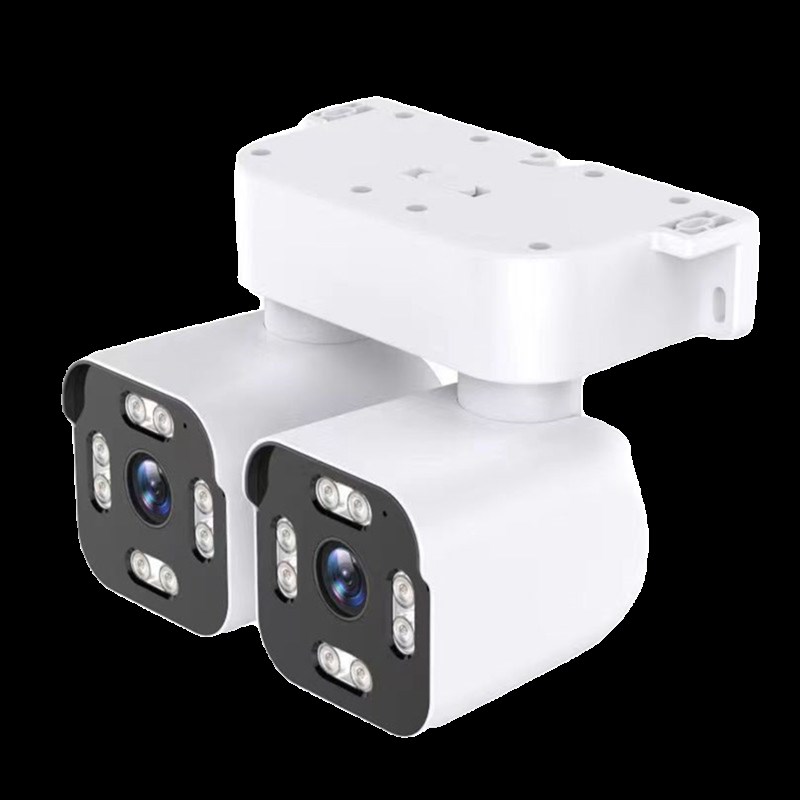 360度全景无死角监控器无线家用手机远程室外高清夜视双摄像探头