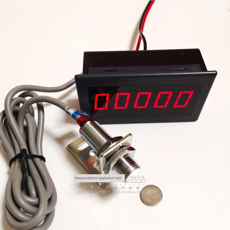 甄选位数字显示表WR5135-FR 频率表 电机MN发动机数显转速表测速