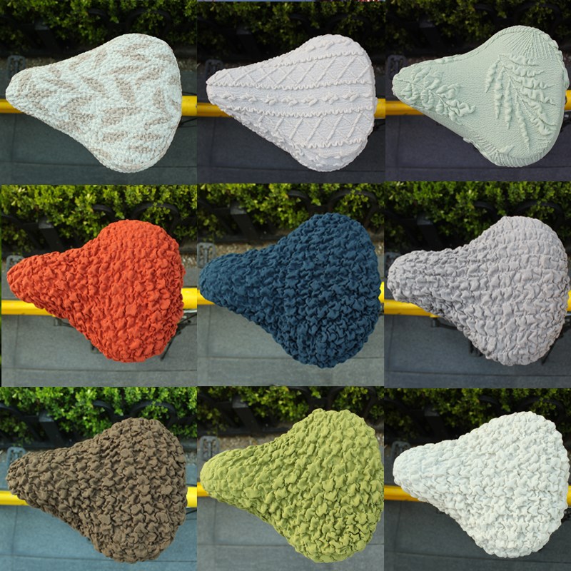 行车座套坐垫软电动自行车坐垫套单车弹力座套加大舒适通用坐套