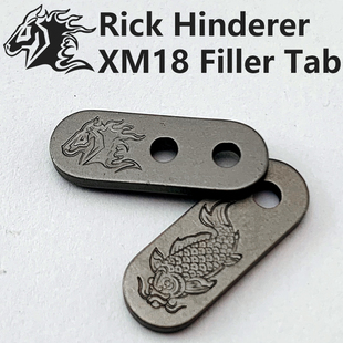 钛合金XM Rick XM24背夹填充挡片 XM18 18刀背夹填充片 Hinderer