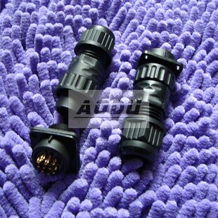 12芯航空插头 FUS-2-Z/2031系列 螺纹塑料连接器 乔合里互换接头