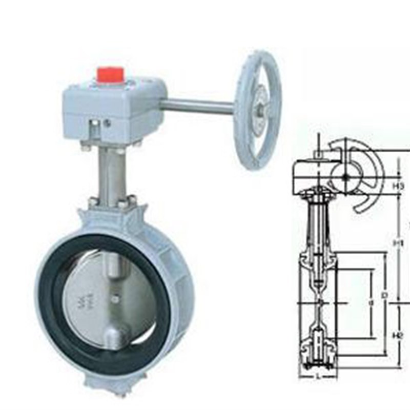 日本北泽对夹式蝶阀 KITZ铝合金蝶阀 G-10XJMEA软密封蝶阀DN80100