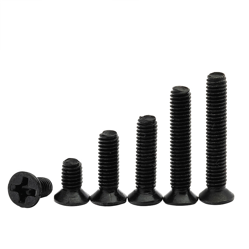 M2M2.5M3黑色十字沉头螺丝平头螺丝平机螺丝KM电子小螺丝钉