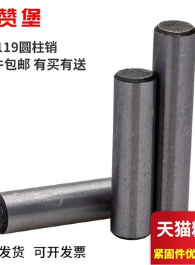 GB119圆柱销圆销定位销子45#钢热处理淬火高强度销D3D4D5D6D8-D16