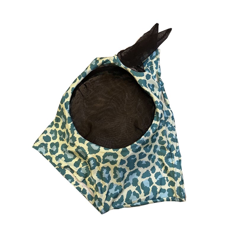 防蚊防蝇马头罩透气网面多种印花选马面罩保护马面一体式飞马面具