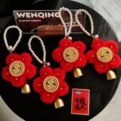 新年手工扭扭棒编织花挂件diy材料包有钱泡芙花挂饰团建沙龙活动