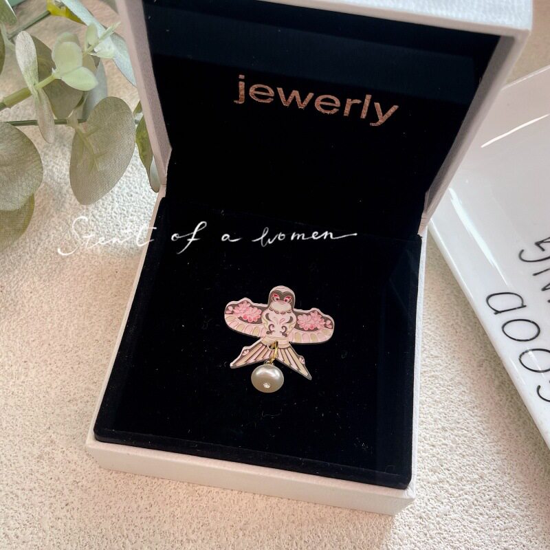 非遗新中式蝴蝶风筝胸针古风国风衣服旗袍配饰花卉别针送闺蜜礼物