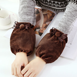 羽绒服专用袖套女防脏冬季保暖短款套袖学生写字办公室工作护袖头