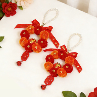 马年新年扭扭棒花环挂件手工diy材料包伴手礼挂饰团建沙龙活动